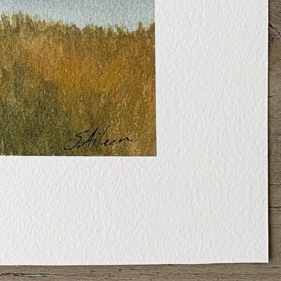 Original Painting Seascape Landscape Maine Coast Boats SALTY AIR Signed 8x10 - Picture 3 of 4